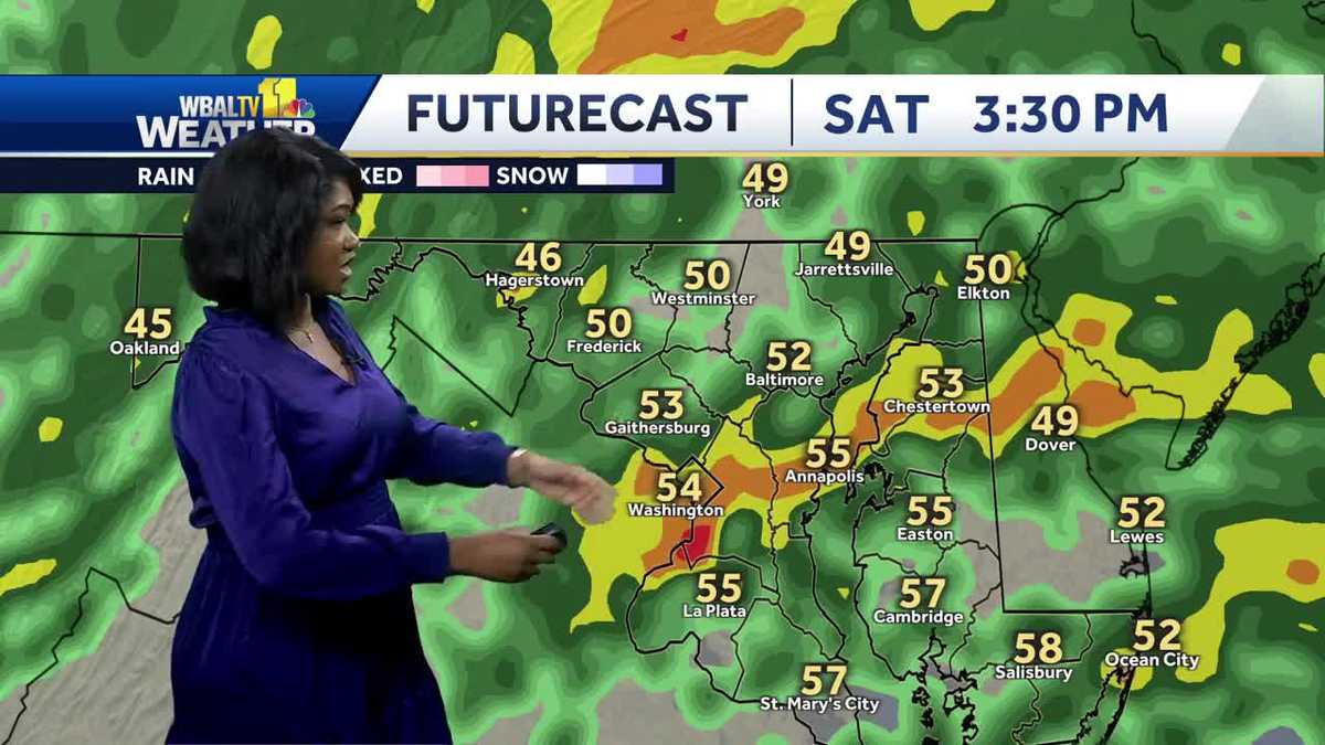 Partly cloudy finish to Friday, rain showers for Saturday