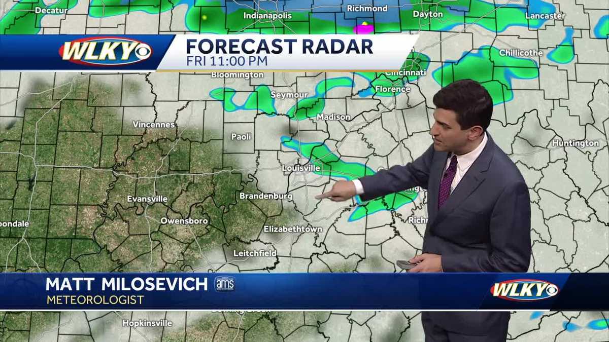 Milder Friday, shower chances tonight