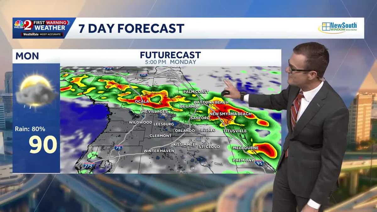 Front bringing widespread rain, storms on Labor Day