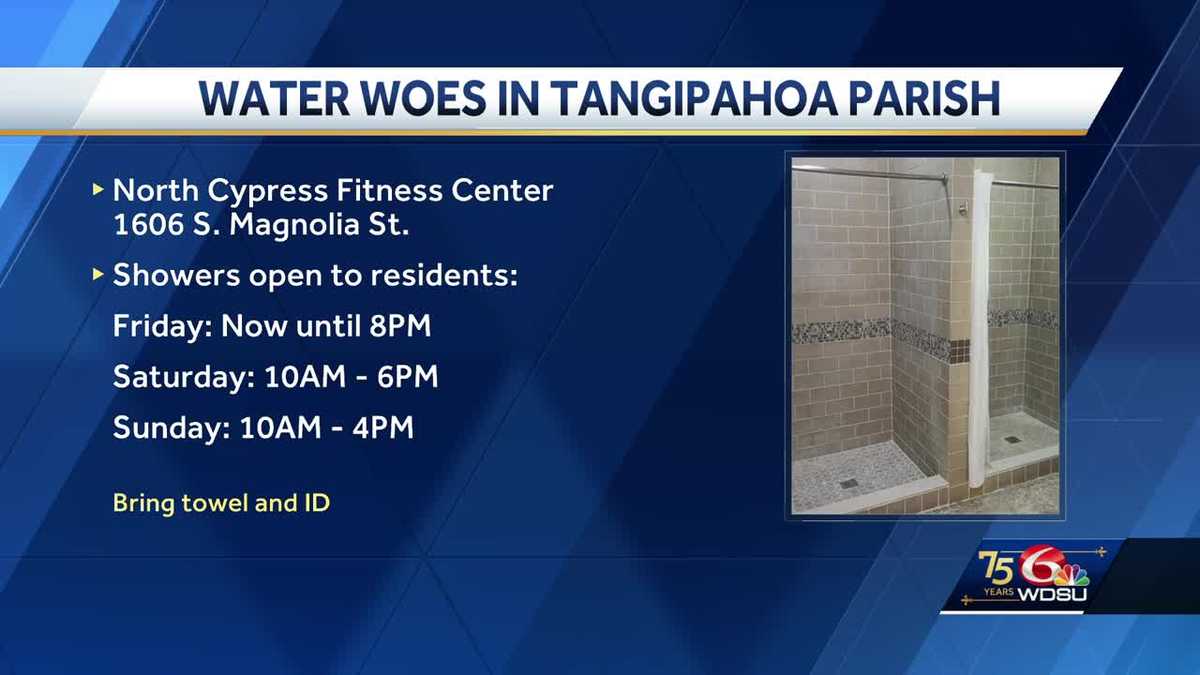 Tangipahoa boil water advisory gym showers