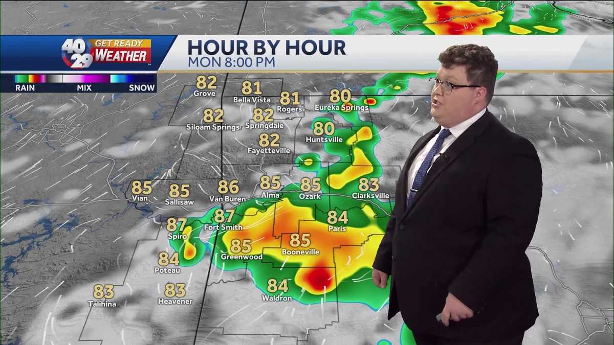A few showers and warmer than average temperatures