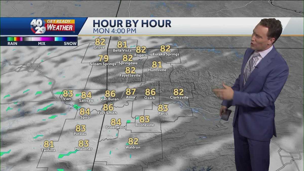 Seasonable weather will start the week