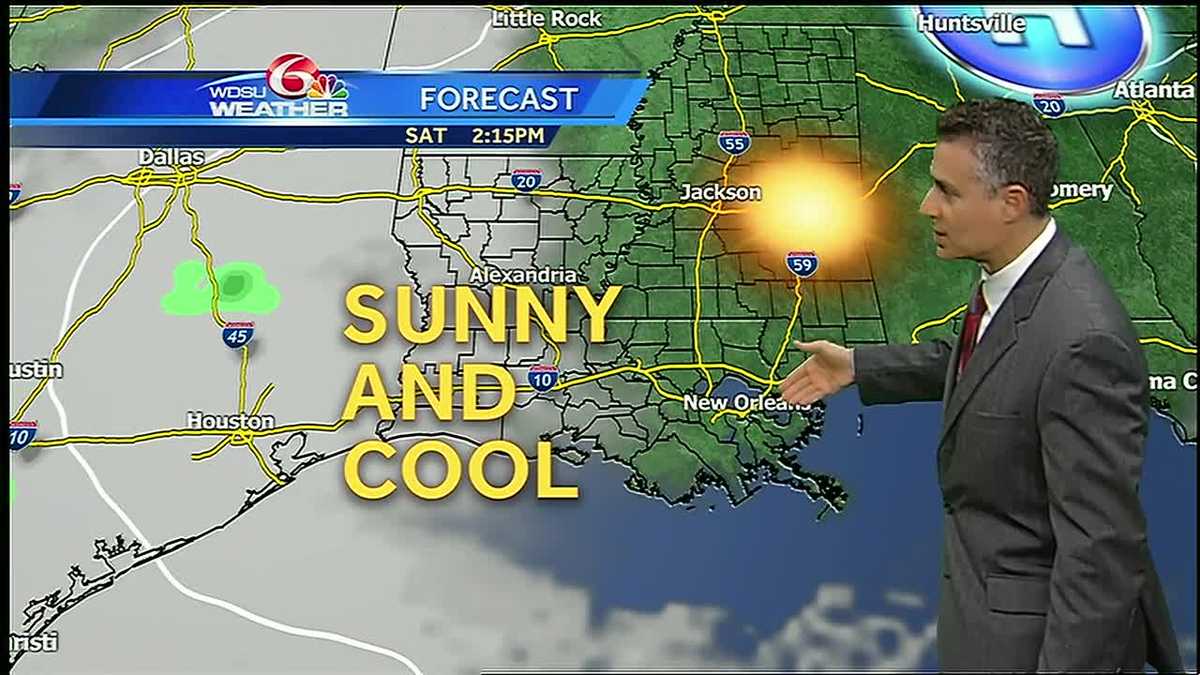 Friday evening: mostly dry and cool weekend