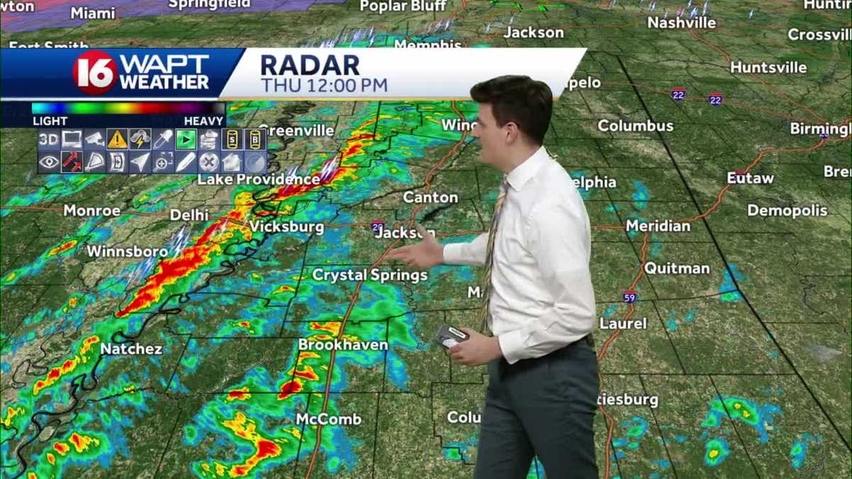 Weather Webcast: Central Mississippi under tornado watch