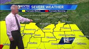 Tornado watch issued for southern part of viewing area
