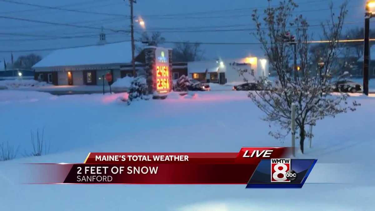 Parts of York County receive 2 feet of snow