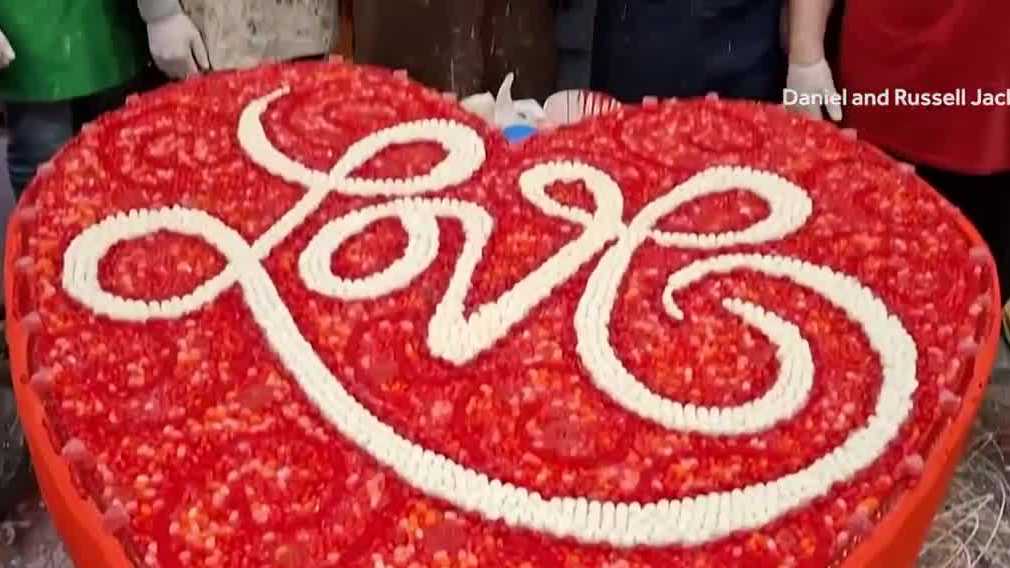 'King of Valentine's Day' surprises wife with candy store experience