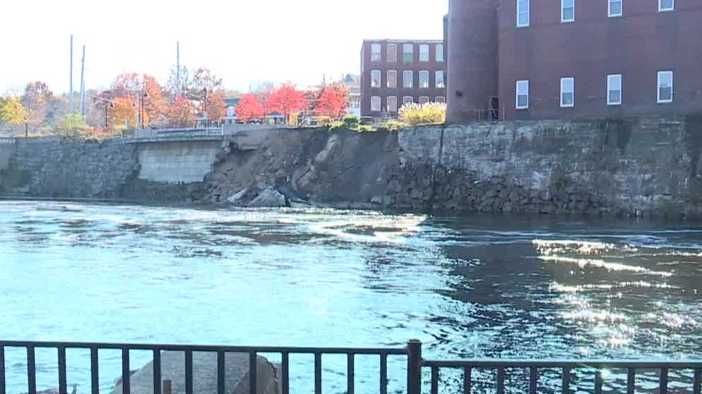 Work Begins To Repair Collapsed Section Of Biddeford RiverWalk