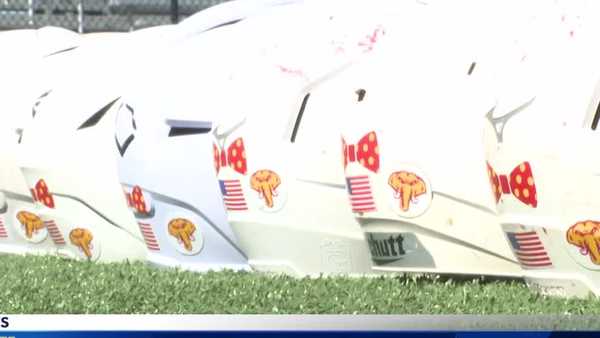 bow tie ballers: simpson college softball, baseball players honor late president jay byers