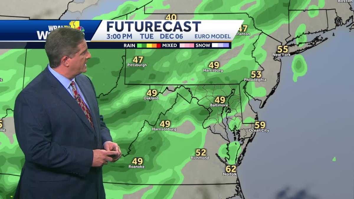 Several chances for rain this week in Maryland