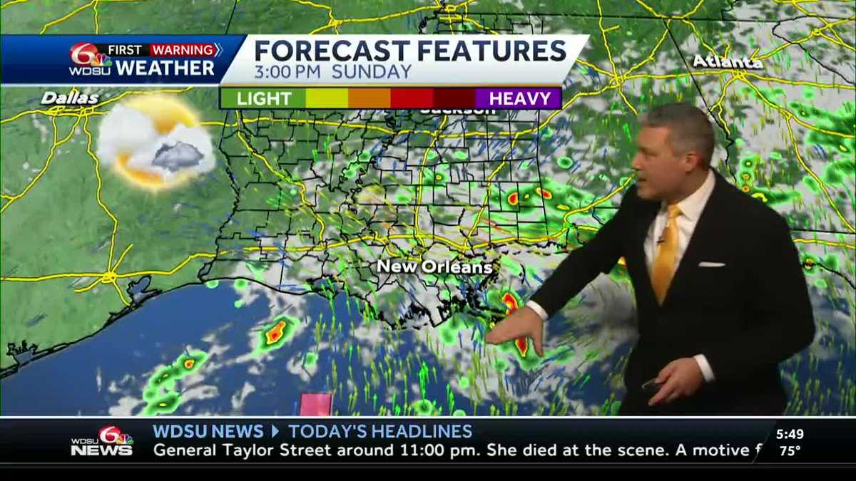 Rain chances, temps, and two areas of possible tropical formation