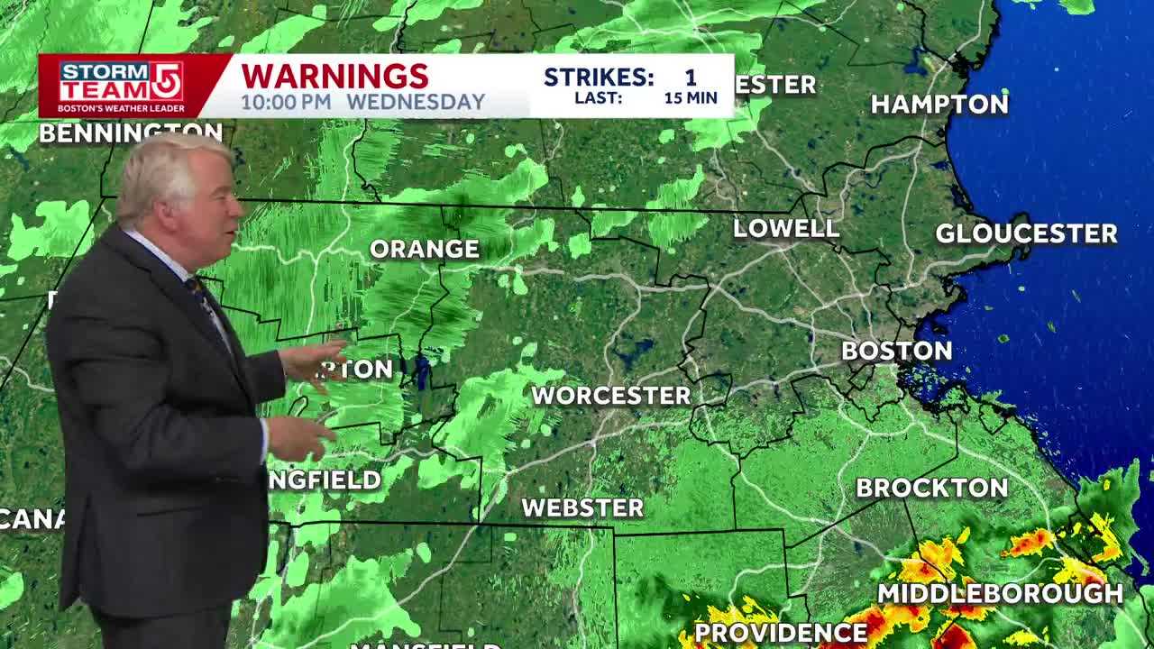 Video: Scattered showers overnight bring cooler Thursday