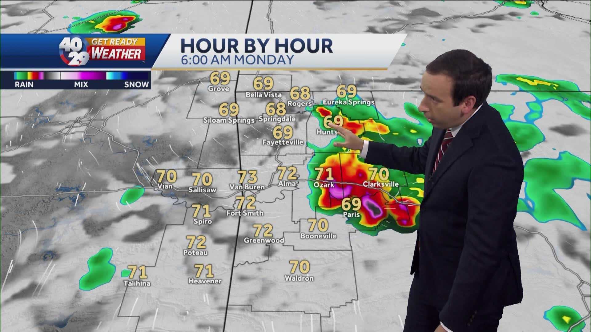 Forecast: More shower and storm chances for Monday - Vimarsana News