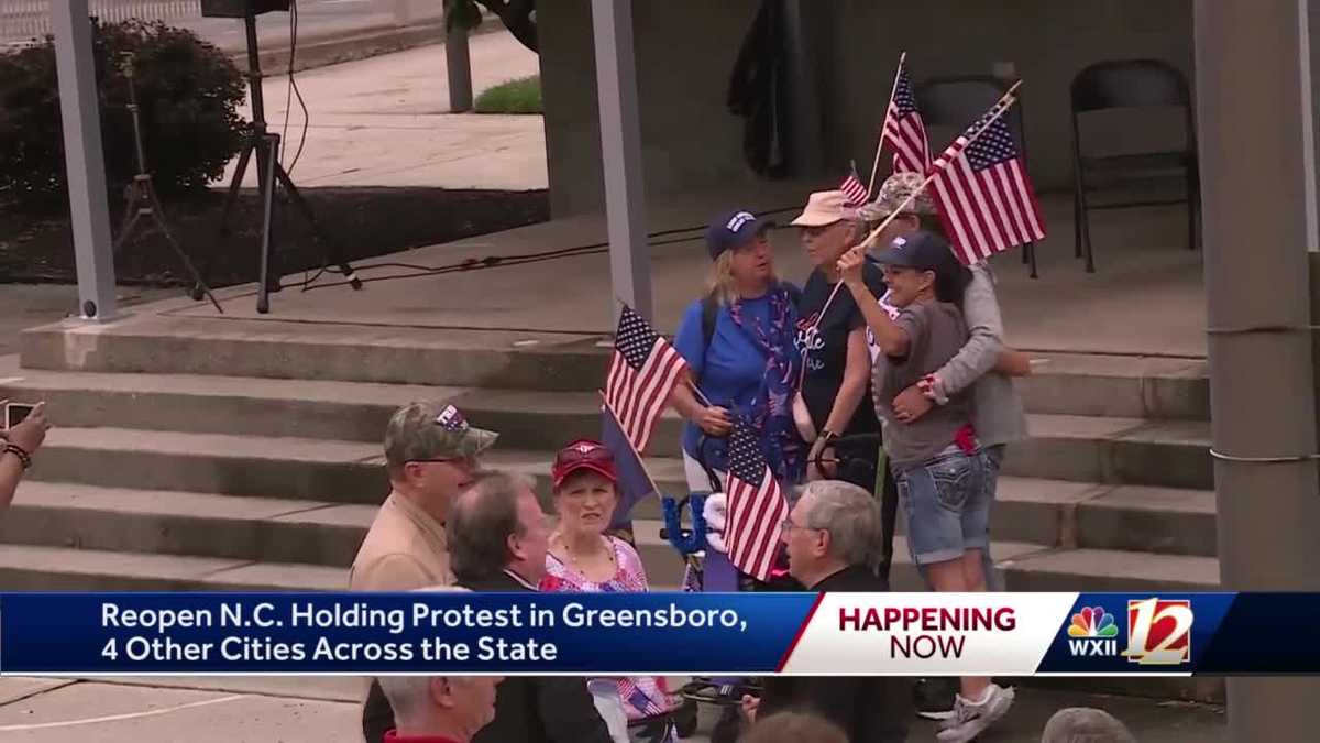 Demonstrators pushing governor Cooper to lift more restrictions