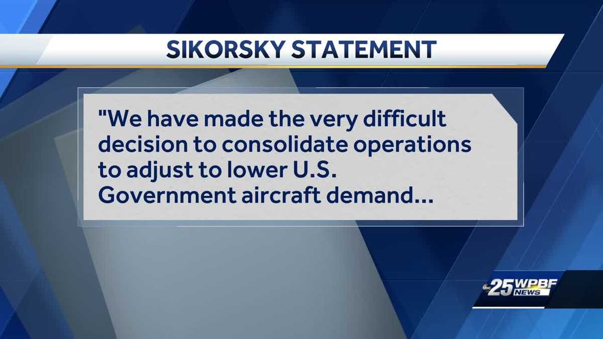 Sikorsky announces massive layoffs said to be due to declining