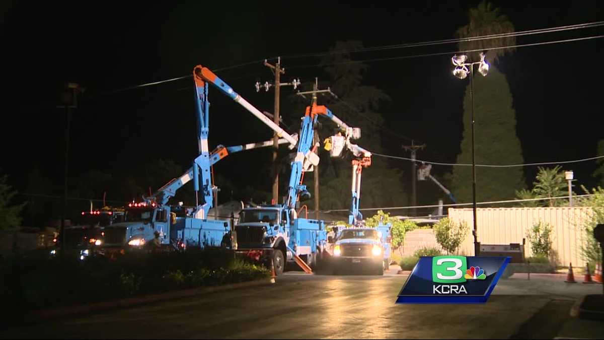 West Sacramento power outage caused by city work truck