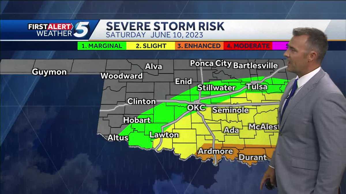 TIMELINE: Oklahoma's storm risk rising Friday, Saturday