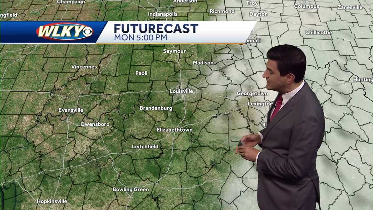 Decreasing clouds but staying chilly Monday