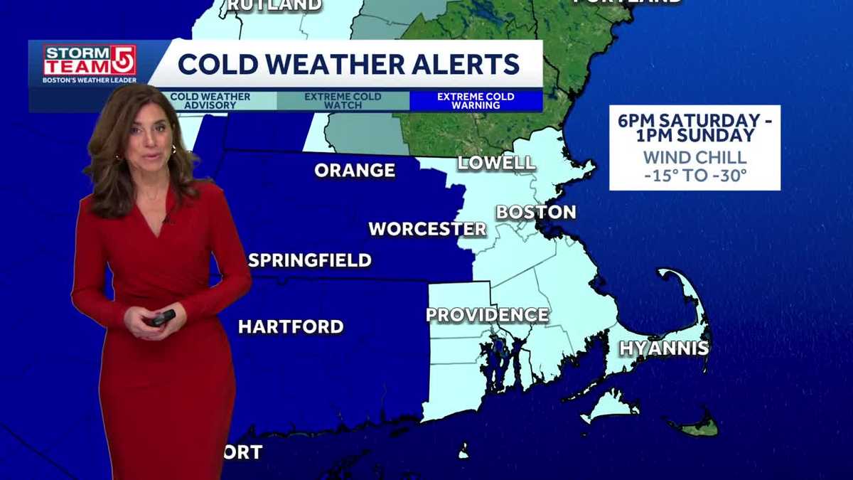 Video: Light snow Saturday, serious cold Sunday