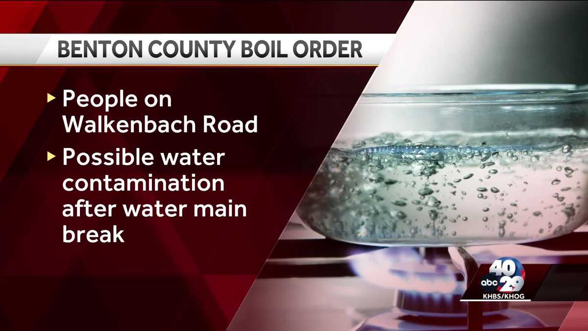 Water main break in Benton Co. leads to boil order near Avoca