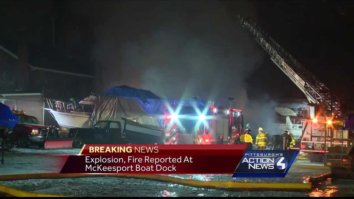 Boats damaged by fire in McKeesport
