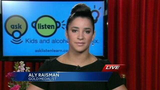 Olympic champion discusses dangers of underage drinking