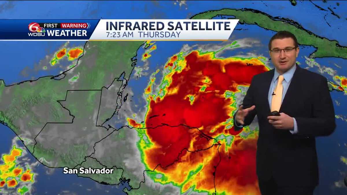 Cooler and sunnier conditions behind a cold front