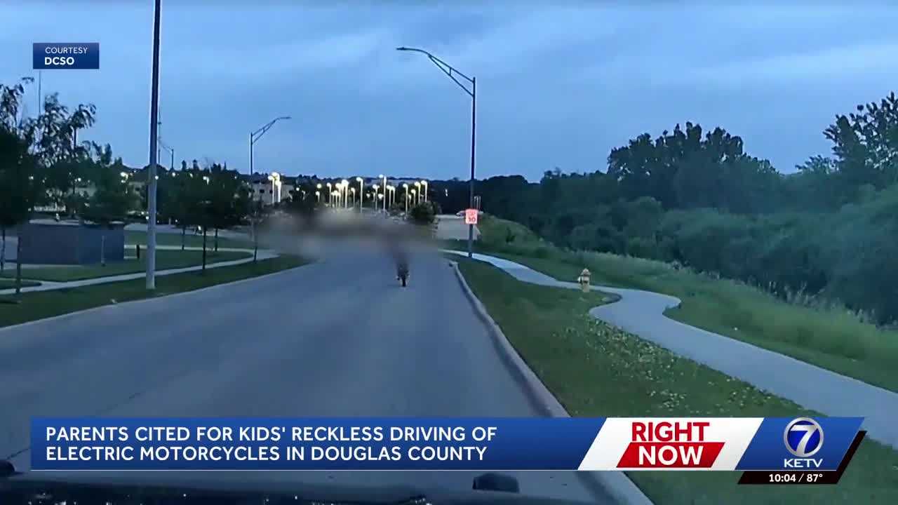 Parents cited for kids' reckless driving of electric motorcycles in Douglas County