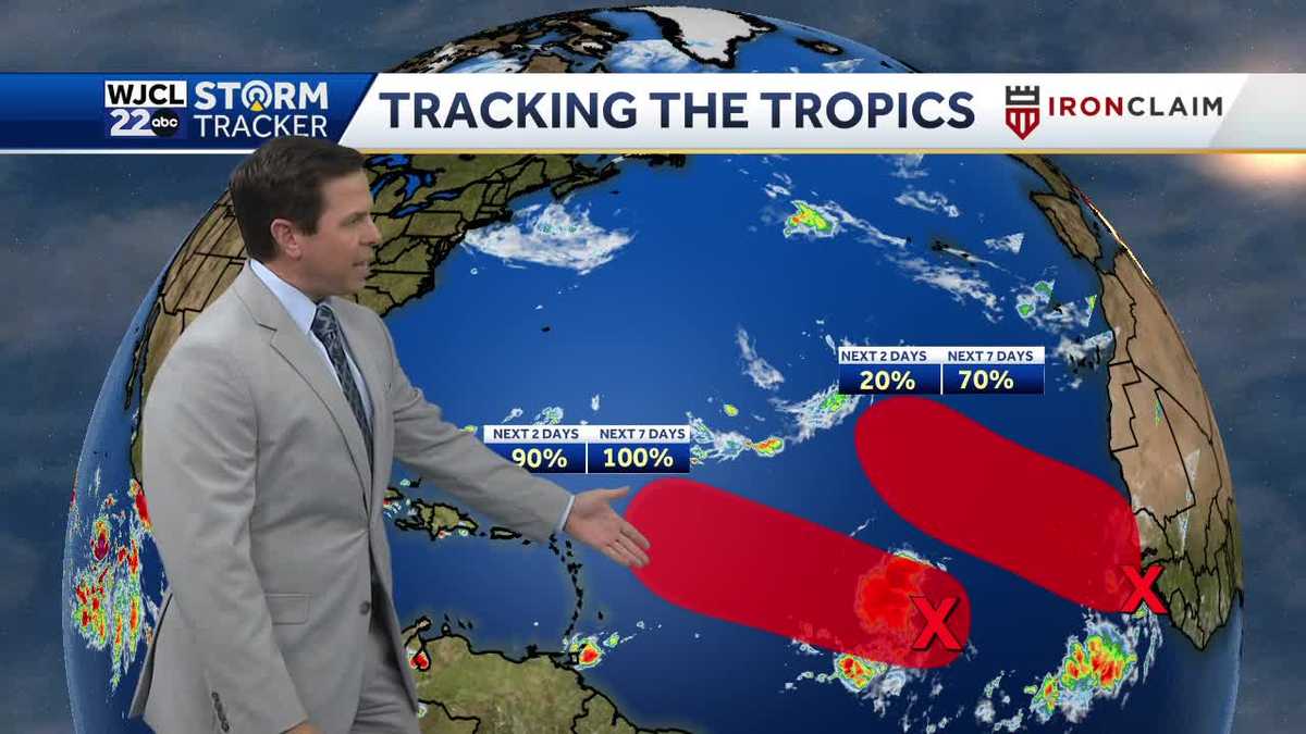 Hot weather throughout the workweek and tracking the tropics - WJCL