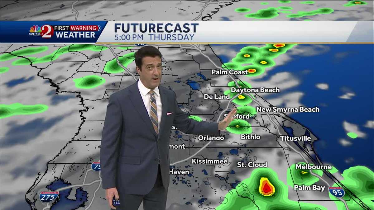Near record heat Thursday with some cooling showers and storms.