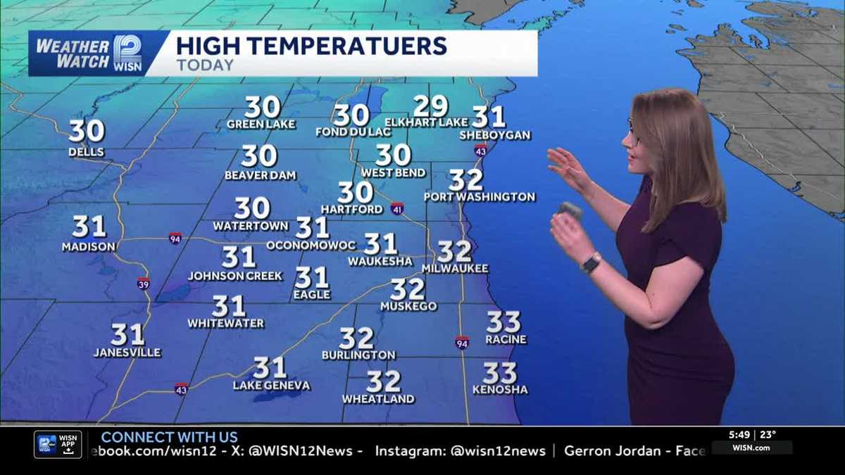 SE Wisconsin Weather: Sunny, cold and breezy Sunday