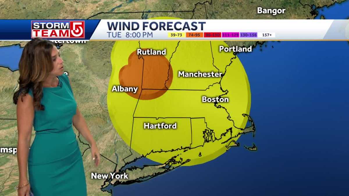 Video: Sharp increase in damaging winds this afternoon