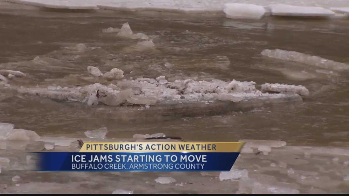 Warming temps break up ice on creeks, rivers and streams