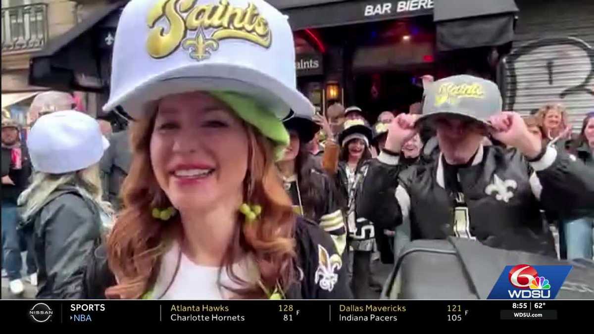 New Orleans Saints fans pack Paris