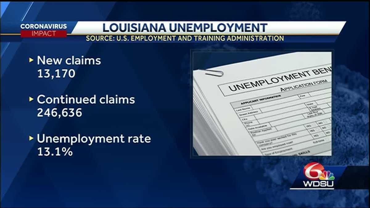 13,000 more people file for unemployment in Louisiana