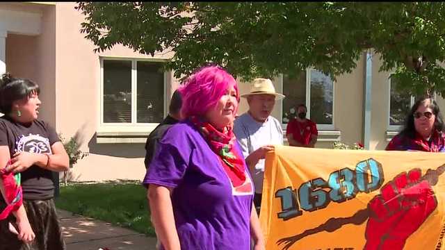 Protesters oppose Oñate statue in Rio Arriba County - Vimarsana News