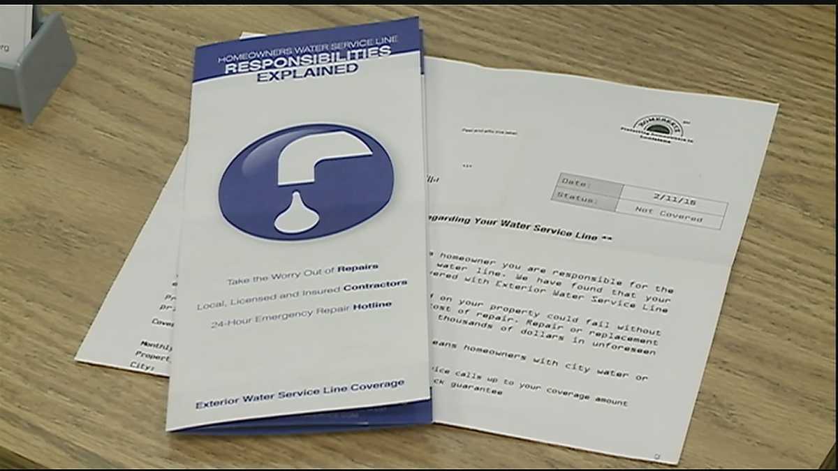 Homeowners question company offering insurance for water pipes