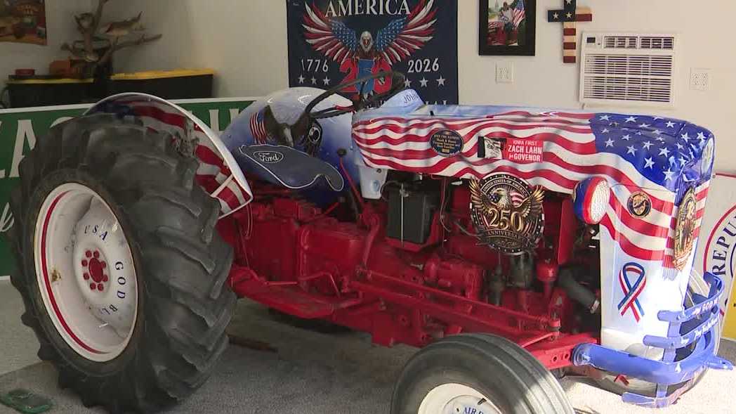Iowan and his patriotic tractor to join Washington, DC, Independence Day parade