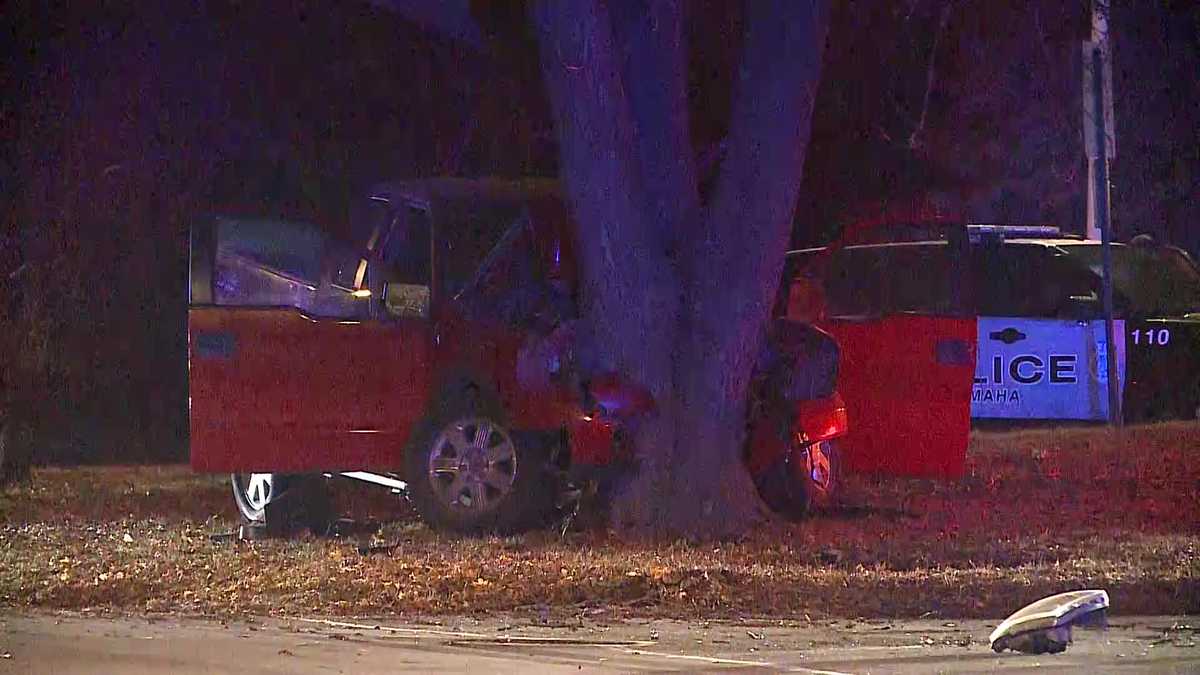 Man critically injured when pickup truck crashes into tree - KETV