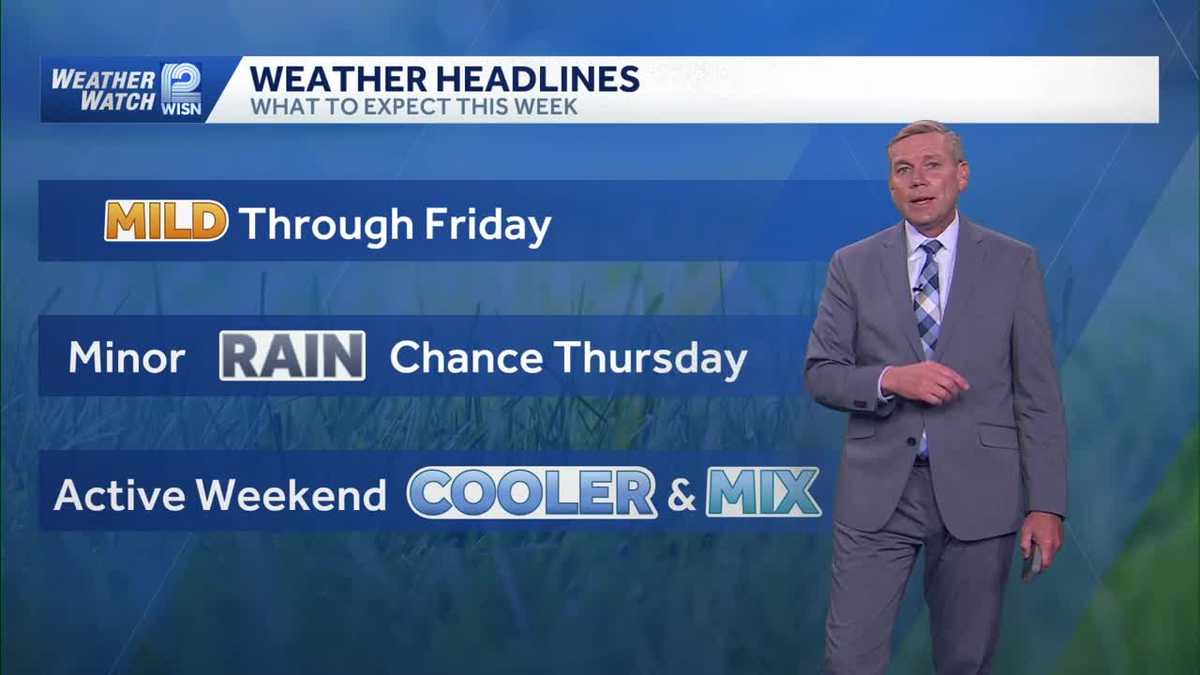 SE Wisconsin will enjoy mild temps this week before wintry mix chance this weekend