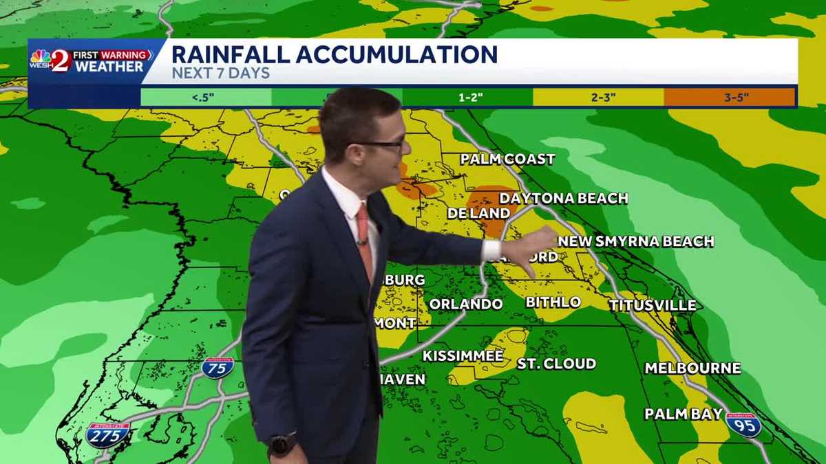 Wet pattern expected through Labor Day weekend in Central Florida