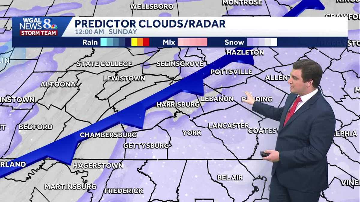 Not As Windy Today; Widespread Light Snow Saturday Night