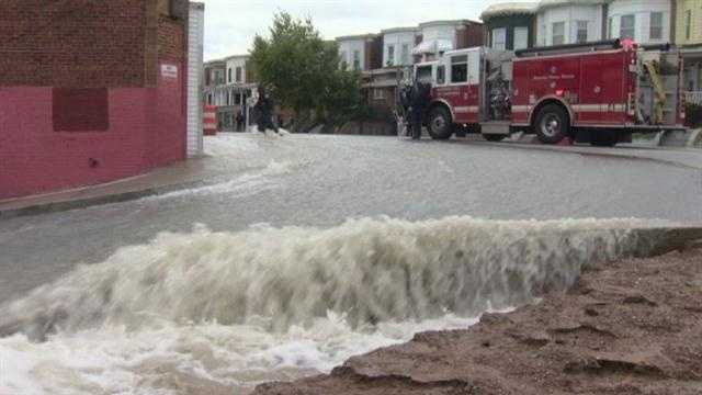 Water main breaks affect city roads, water service