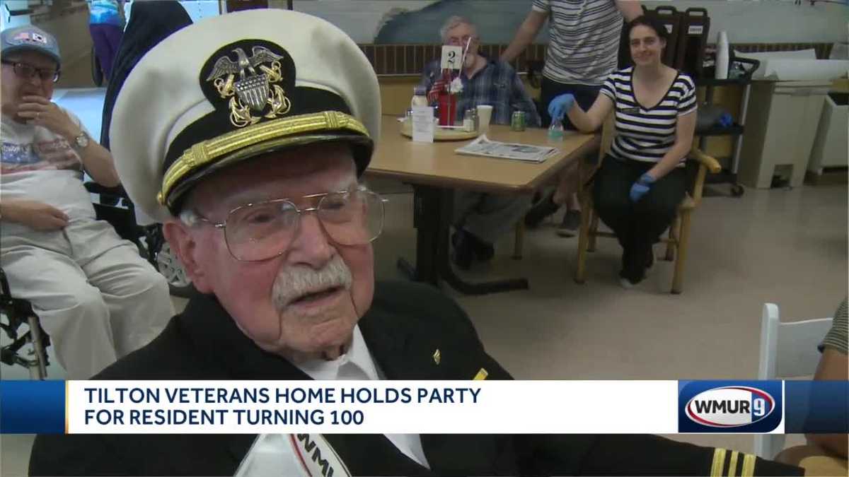 Tilton Veterans Home holds birthday party for resident turning 100