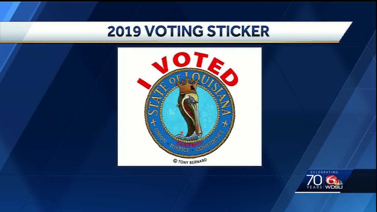 New design for Louisiana's 2019 'I voted' sticker debuts