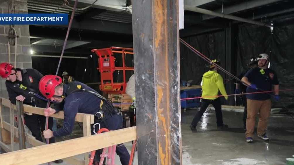 Construction worker rescued after 20-foot fall in Hanover