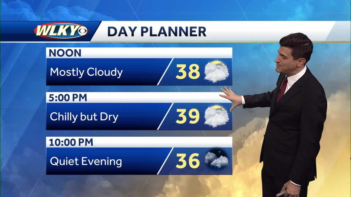 Mostly cloudy and chilly Thursday