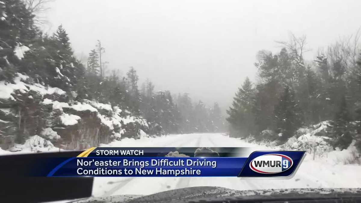 Slick conditions cause several crashes on New Hampshire roads