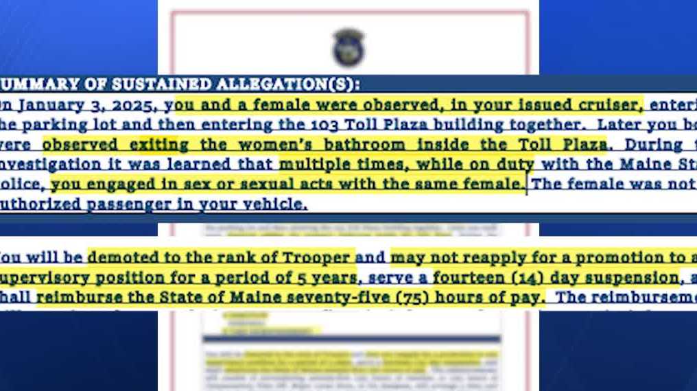 8 Investigates: Disciplinary records reveal how Maine State Police handles officer misconduct
