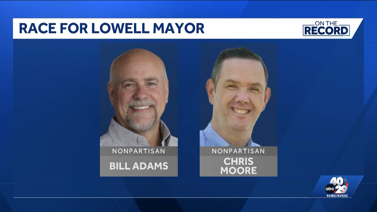 Lowell mayoral race pits Bill Adams against incumbent Chris Moore - KHBS